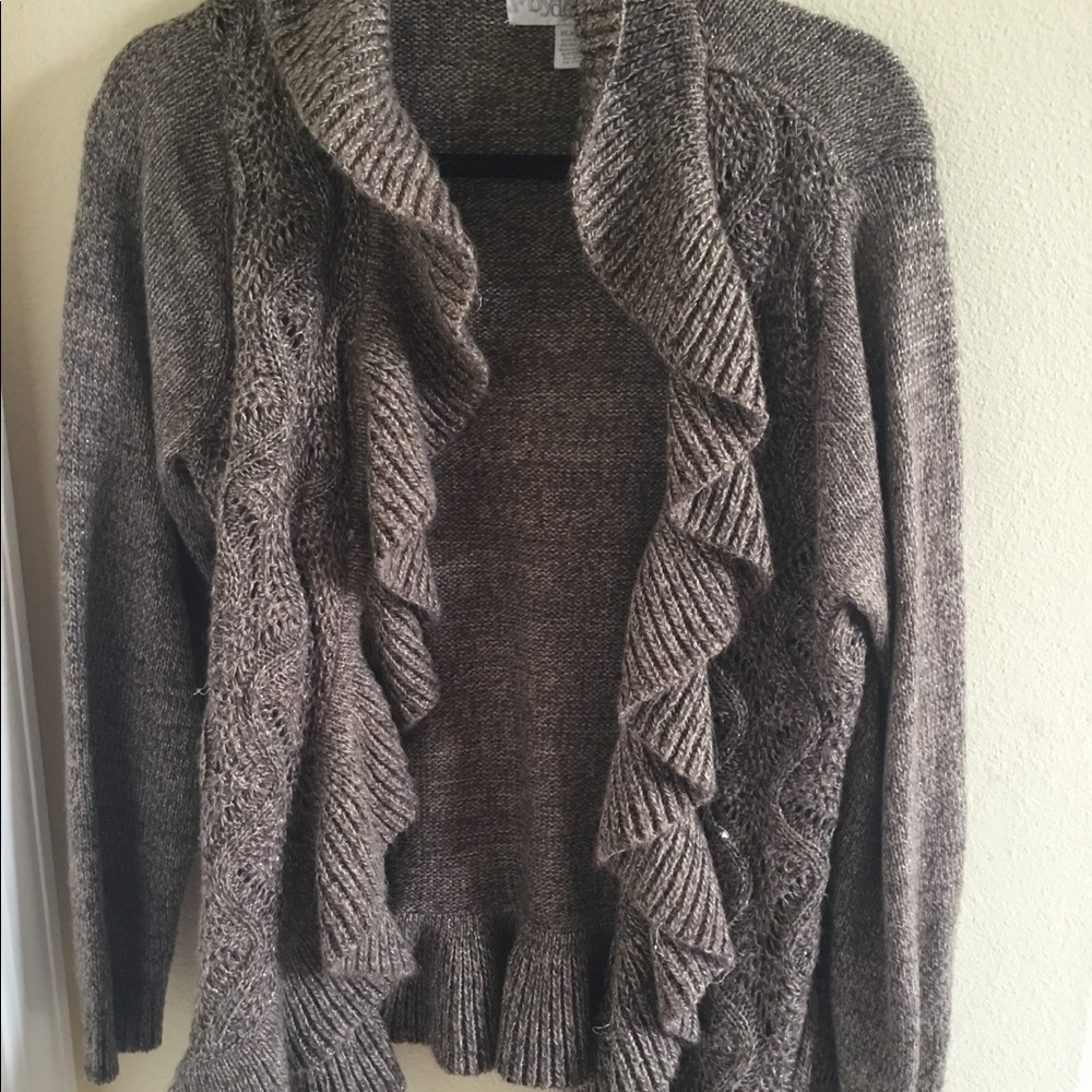 Light brown and gold cardigan